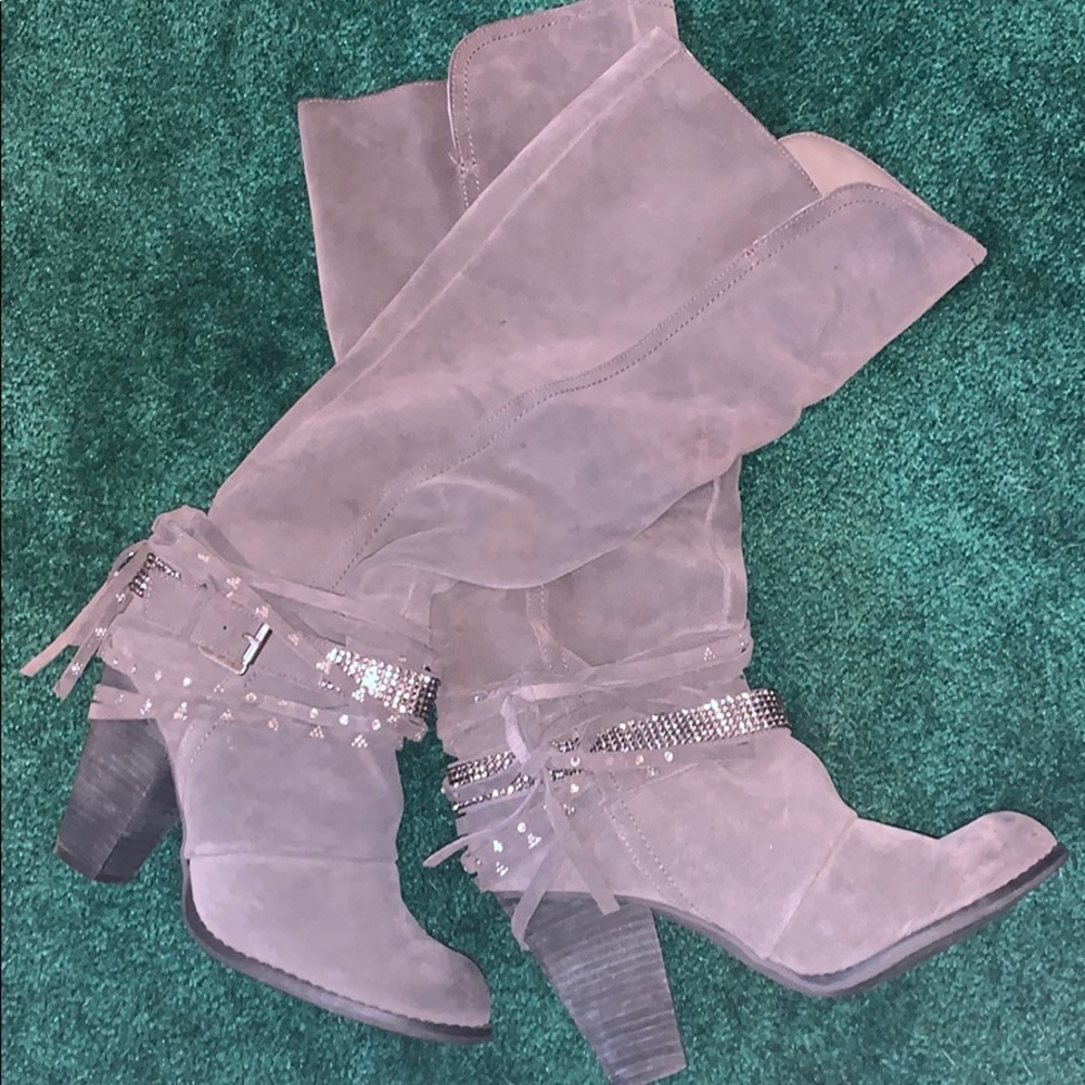 Naughty Monkey Boots, Gray , knee High